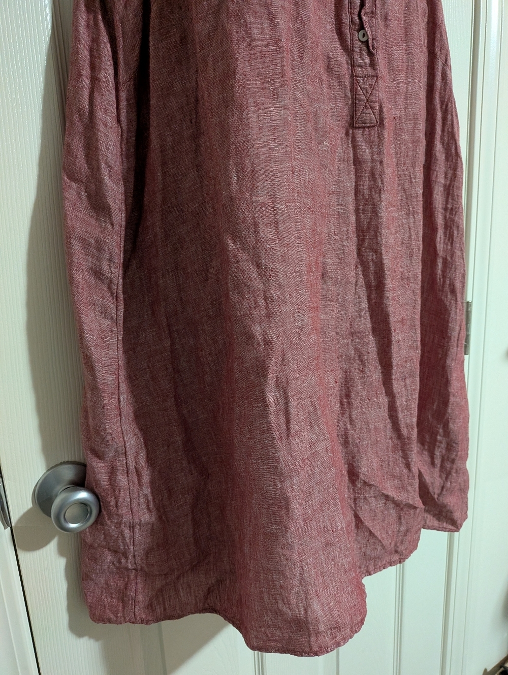 Tahari Sleeveless 100% Linen Shirt Dress Plus 3X - Picture 3 of 7